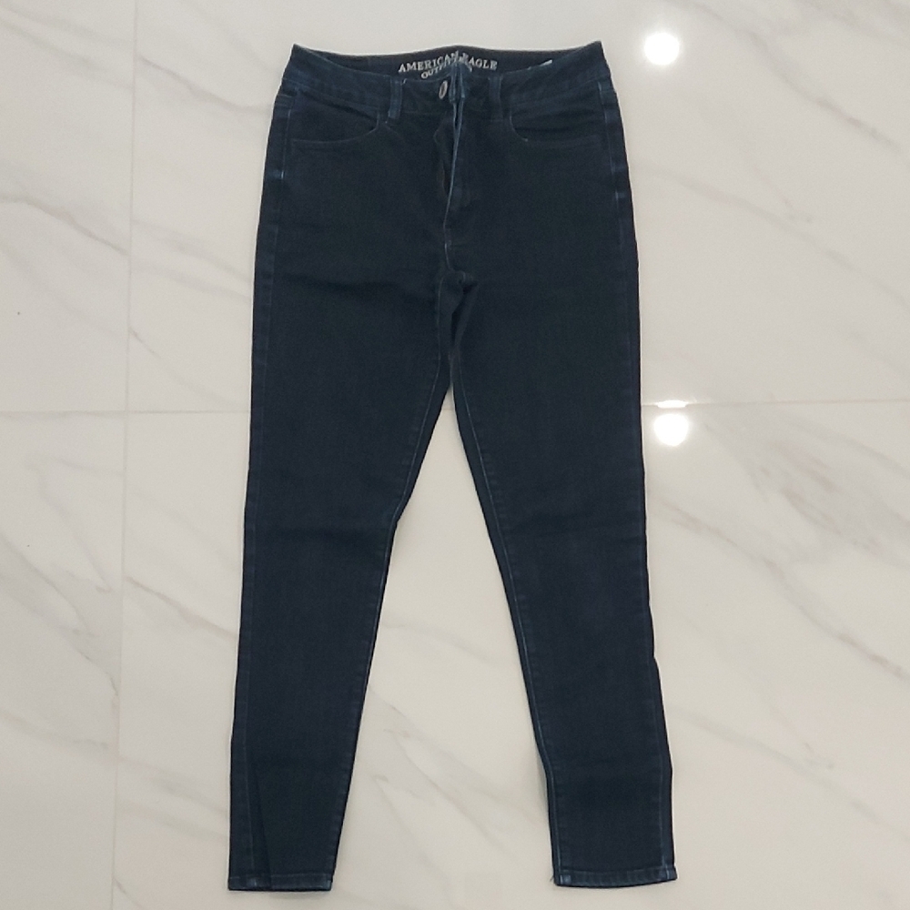 American Eagle Outfitters Women's Navy Hi-Rise Jeggings